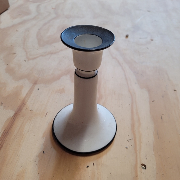 TRESSEMANES & VOGT Black Limoges Candlestick - Picture 6 of 6